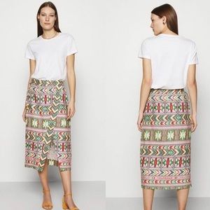 Farm Rio Amulet Aztec print skirt. New.